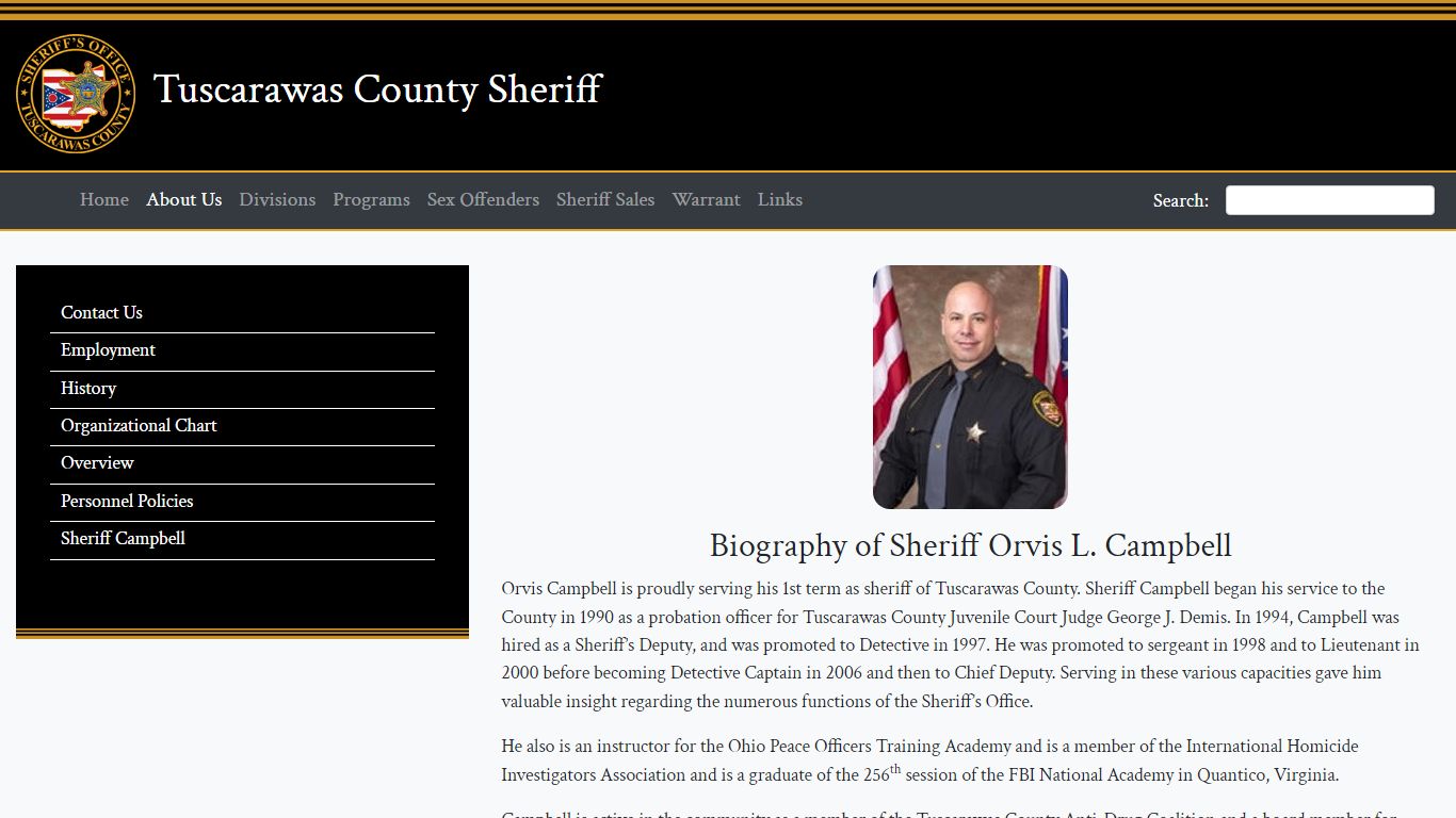 Sheriff – Tuscarawas County Sheriff